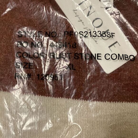 Pinque Gina Rust Stone Combo Crew neck Sweater‎ Size XL (Q4) - Picture 10 of 10
